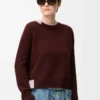 Maglione in cashmere bordeaux/multicolore Maglione in cashmere bordeaux/multicolore