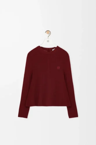 Maglione in cashmere Borgogna