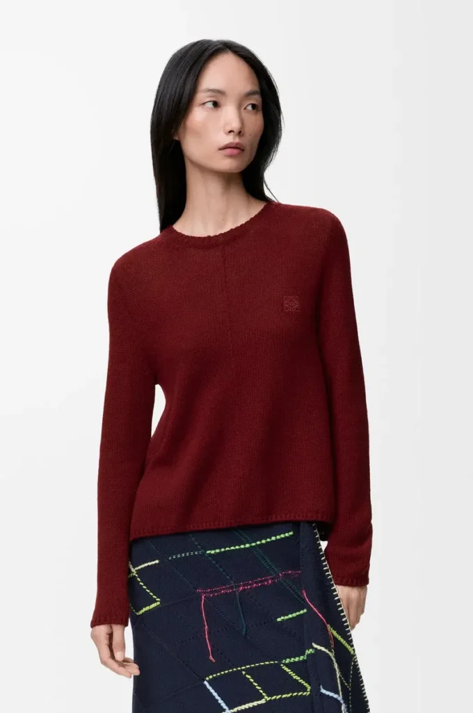Maglione in cashmere Borgogna Maglione in cashmere Borgogna