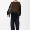 Maglione in cashmere marrone/marrone scuro Maglione in cashmere marrone/marrone scuro