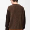 Maglione in cashmere marrone/marrone scuro Maglione in cashmere marrone/marrone scuro