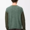 Maglione in cashmere verde chiaro/verde kaki Maglione in cashmere verde chiaro/verde kaki