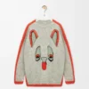 Maglione in lana Bianco/Arancione/Blu