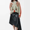 Maglione in lana Bianco/Arancione/Blu