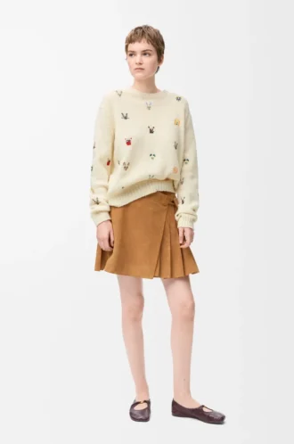 Maglione in lana Bianco/Multicolore