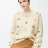 Maglione in lana Bianco/Multicolore Maglione in lana Bianco/Multicolore