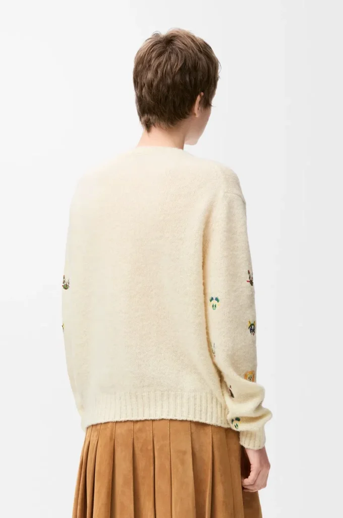 Maglione in lana Bianco/Multicolore Maglione in lana Bianco/Multicolore