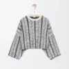 Maglione in lana Bianco/Nero