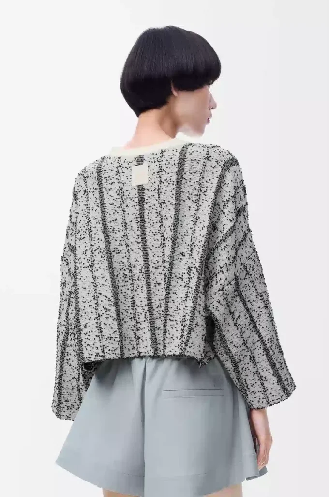 Maglione in lana Bianco/Nero
