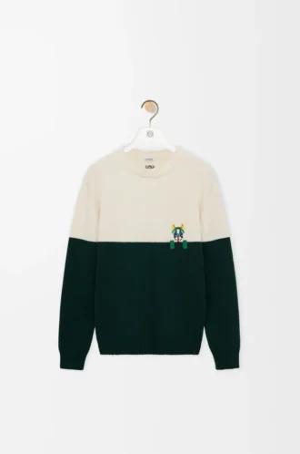 Maglione in lana Bianco/Verde