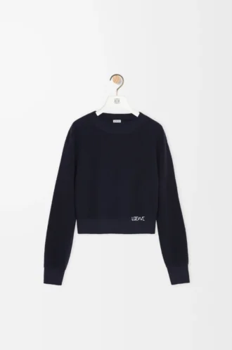 Maglione in lana blu navy