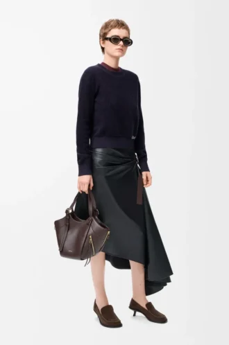 Maglione in lana blu navy