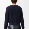 Maglione in lana blu navy Maglione in lana blu navy