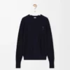 Maglione in lana blu navy scuro