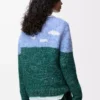 Maglione in lana e mohair blu/multicolore Maglione in lana e mohair blu/multicolore