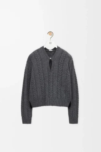 Maglione in lana grigio