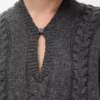 Maglione in lana grigio