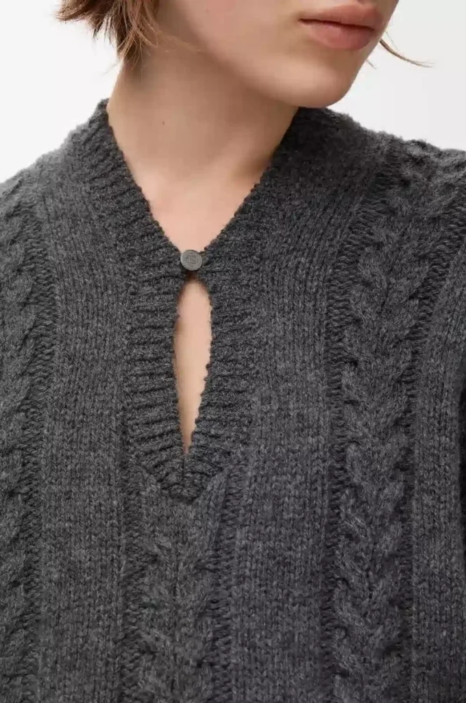 Maglione in lana grigio