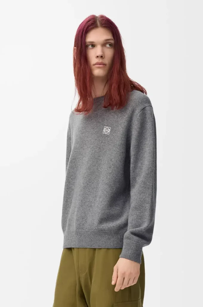 Maglione in lana grigio melange Maglione in lana grigio melange