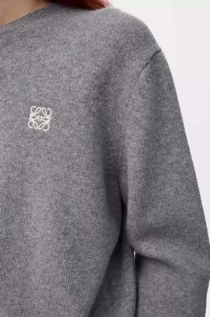 Maglione in lana grigio melange Maglione in lana grigio melange