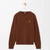 Maglione in lana marrone