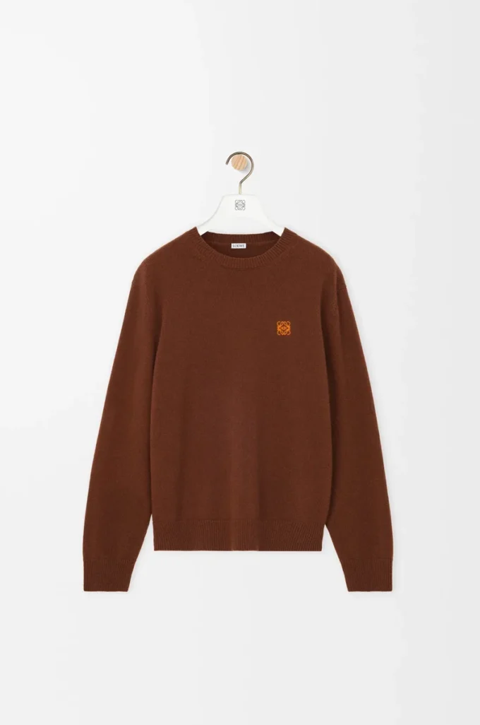 Maglione in lana marrone