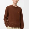 Maglione in lana marrone