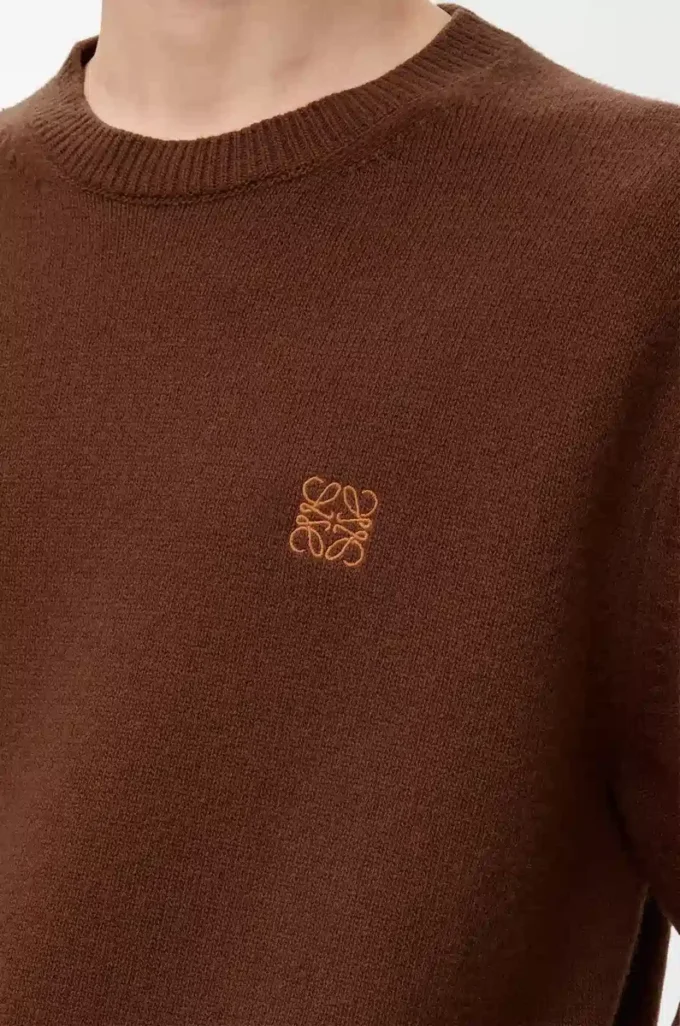 Maglione in lana marrone