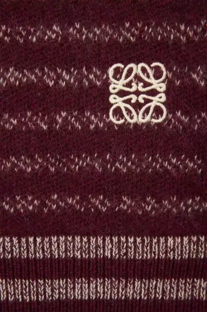 Maglione in lana marrone scuro