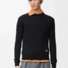 Maglione in lana nero/grigio Maglione in lana nero/grigio