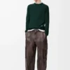 Maglione in lana Verde/Blu