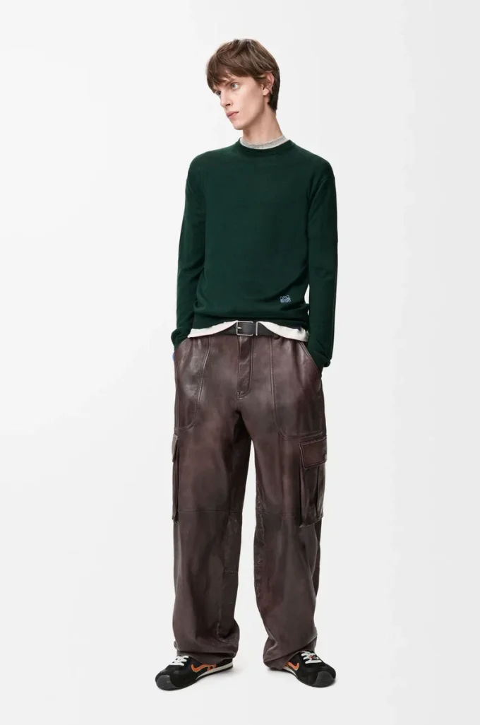 Maglione in lana Verde/Blu
