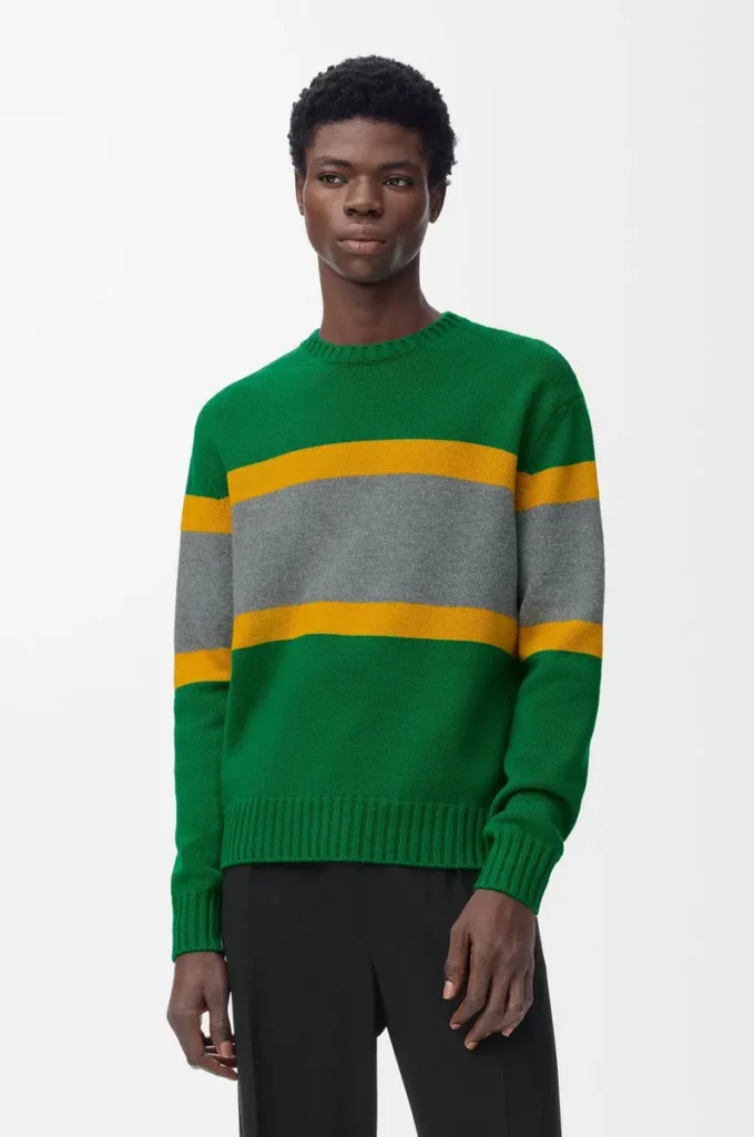 Maglione in lana Verde/Grigio Maglione in lana Verde/Grigio