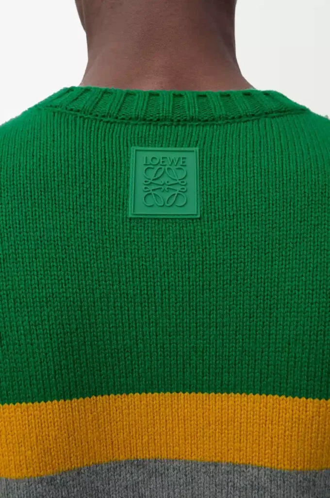 Maglione in lana Verde/Grigio Maglione in lana Verde/Grigio