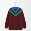 Maglione in lana Verde/Rosso/Multicolore Maglione in lana Verde/Rosso/Multicolore