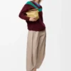 Maglione in lana Verde/Rosso/Multicolore Maglione in lana Verde/Rosso/Multicolore