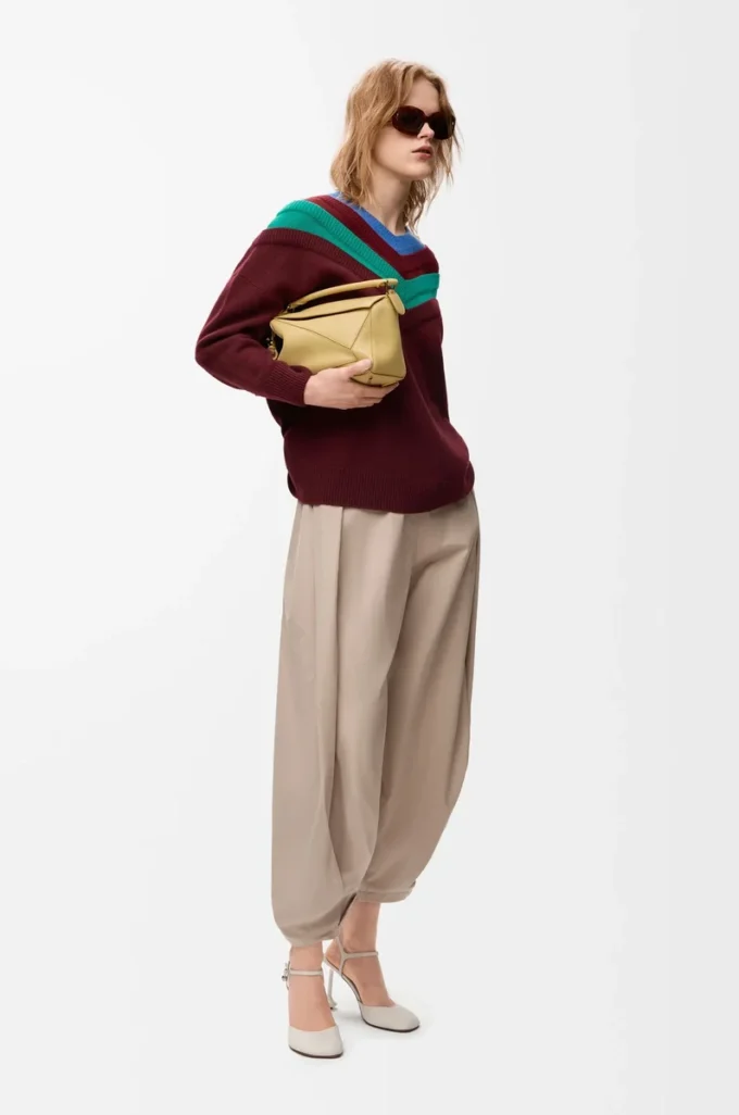 Maglione in lana Verde/Rosso/Multicolore Maglione in lana Verde/Rosso/Multicolore