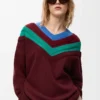 Maglione in lana Verde/Rosso/Multicolore Maglione in lana Verde/Rosso/Multicolore