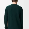 Maglione in lana Verde scuro/Multicolore
