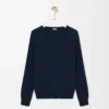 Maglione in misto cotone blu navy Maglione in misto cotone blu navy