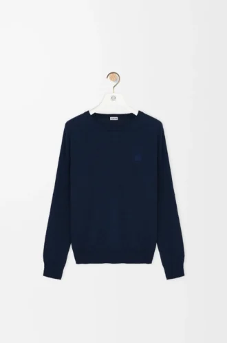 Maglione in misto cotone blu navy Maglione in misto cotone blu navy