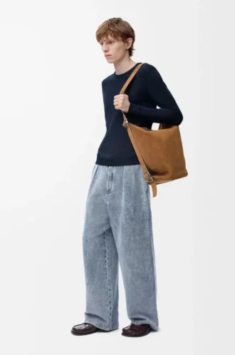 Maglione in misto cotone blu navy Maglione in misto cotone blu navy
