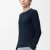 Maglione in misto cotone blu navy Maglione in misto cotone blu navy