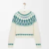 Maglione in misto lana Bianco/Menta