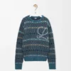 Maglione in misto lana Blu/Multicolore
