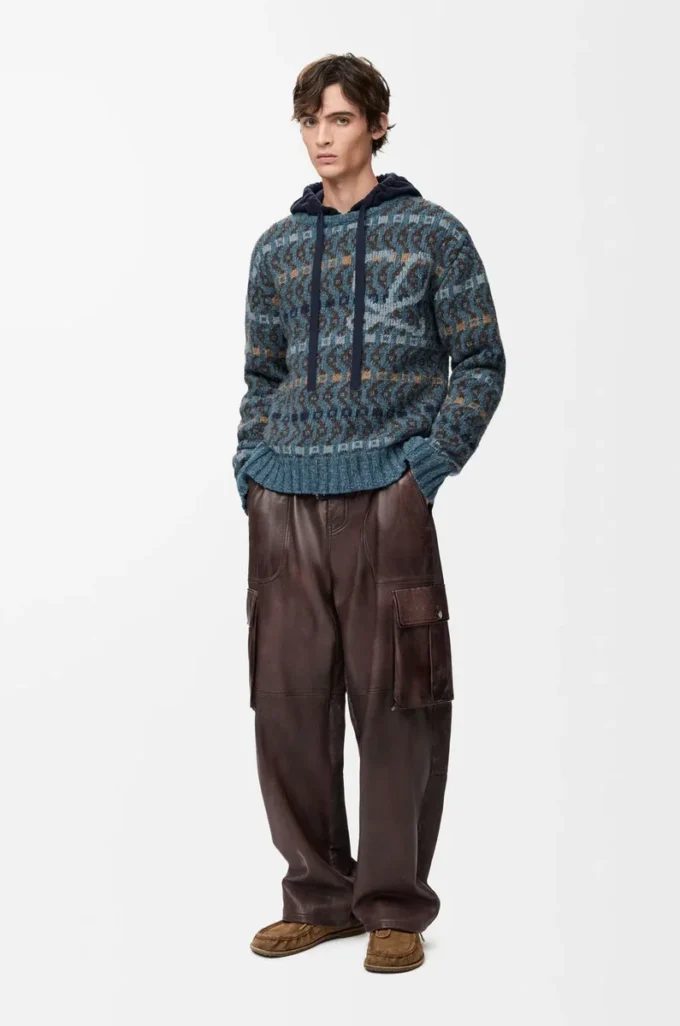 Maglione in misto lana Blu/Multicolore