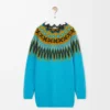 Maglione in misto lana e mohair Blu/Multicolore