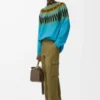 Maglione in misto lana e mohair Blu/Multicolore