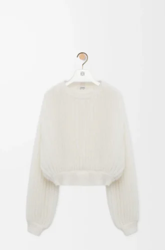 Maglione in misto mohair Bianco