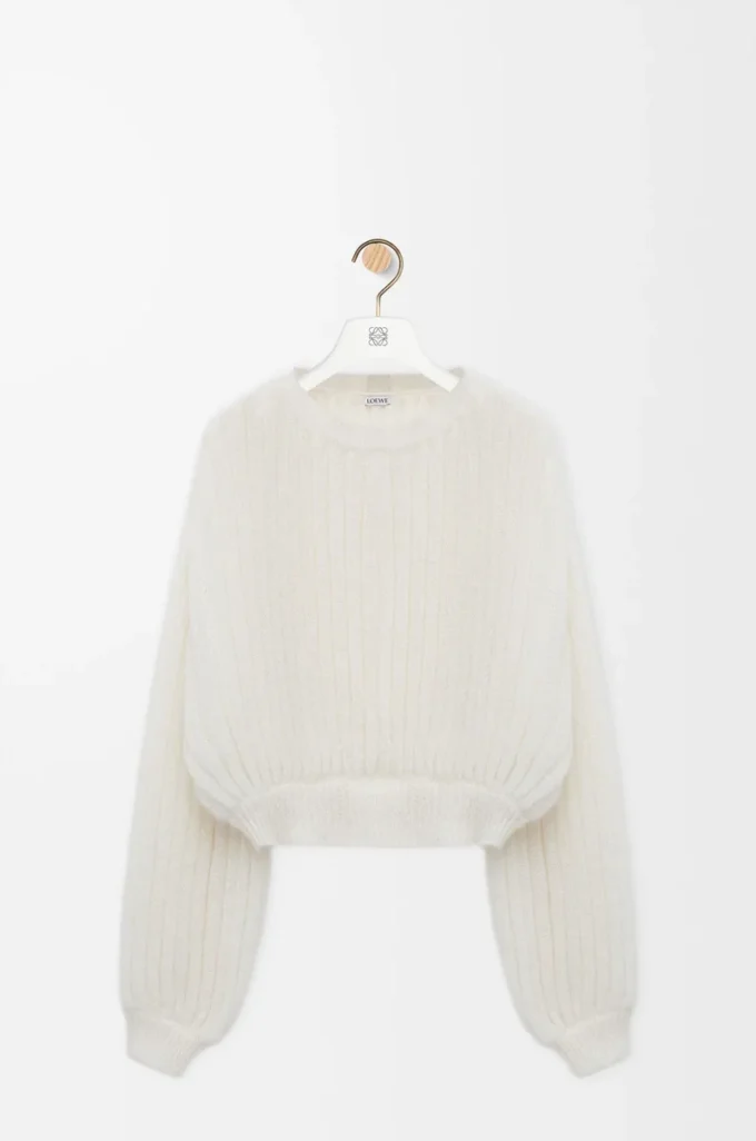 Maglione in misto mohair Bianco
